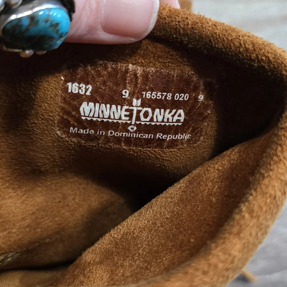 Fringed Brown Suede Boots - Picture 2 of 4